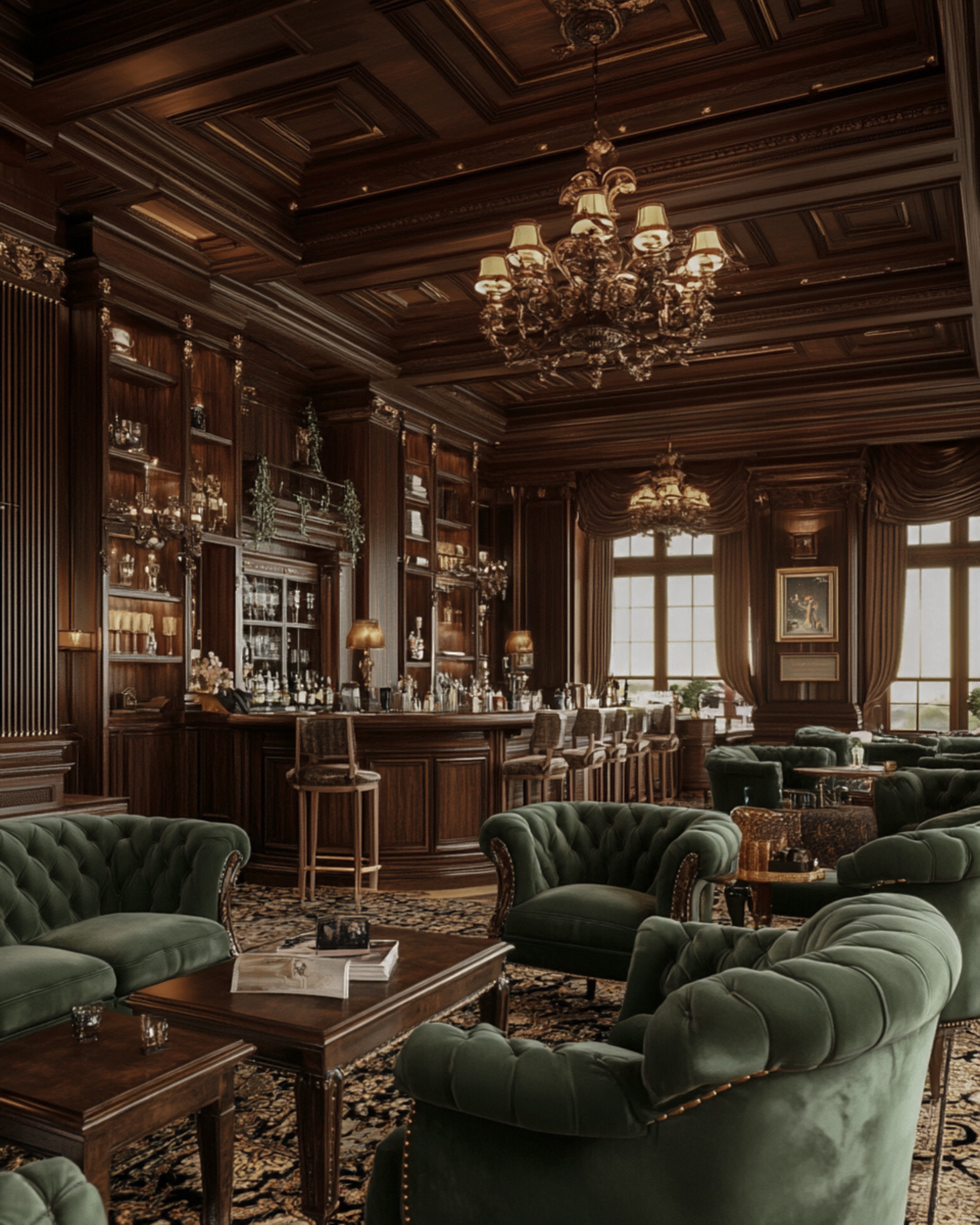 Elegant private members’ club interior reflecting the refined, discreet atmosphere of Ivory Heritage Club’s curated companions gallery.